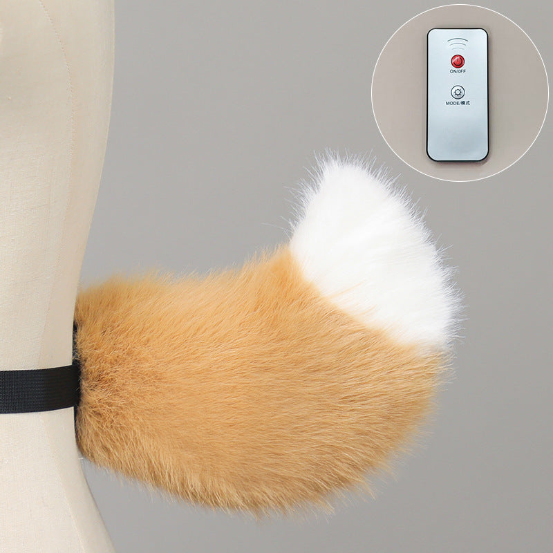 Electric sound-controlled sheep tail-Handmade|Environmentally friendly material
