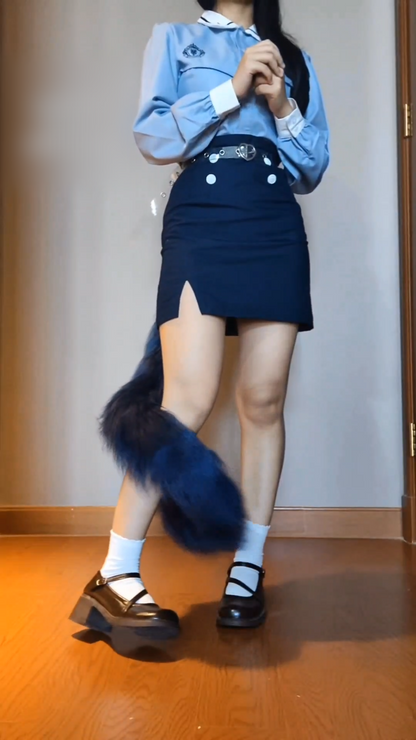 Cat tail,completely handmade,made of realistic artificial fur material