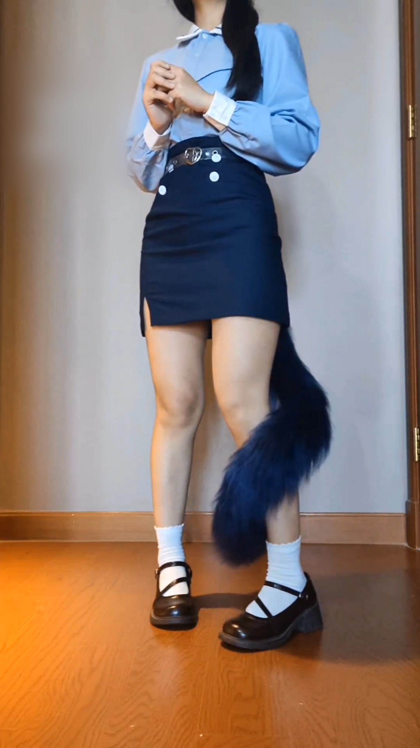 Cat tail,completely handmade,made of realistic artificial fur material